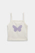 Printed Butterfly Frock set - Purple