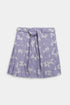 Printed Butterfly Frock set - Purple