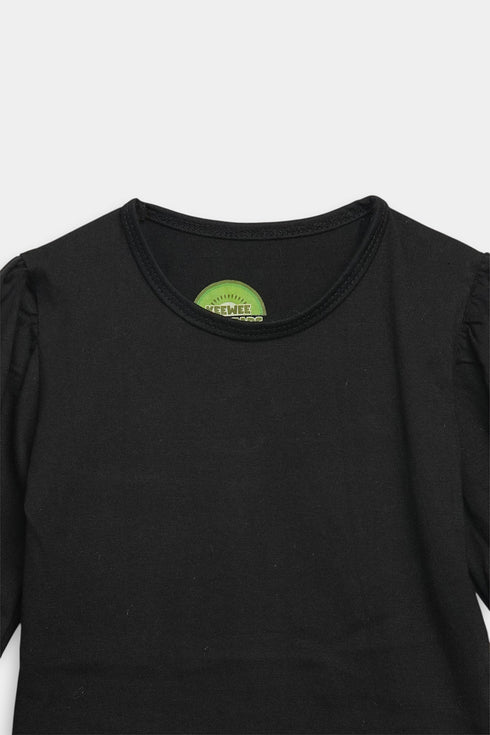 Printed Anime Romper - Black