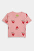 Printed Watermelon Nightsuit - Pink