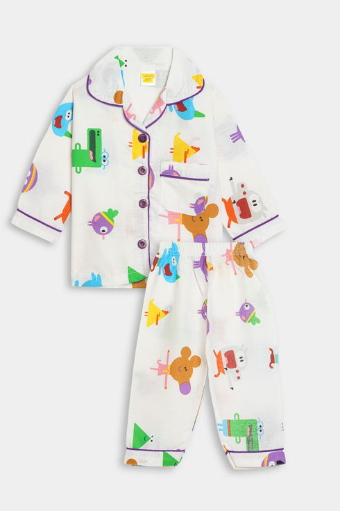 Printed Creature Party - White