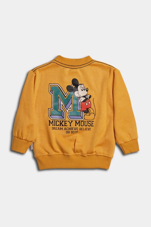 Printed Mickey Tracksuit - Yellow