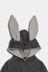 Pullover Bunny Hoodie - Grey