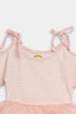 Striped Frock - Peach