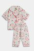 Printed Cars Nightsuit - White