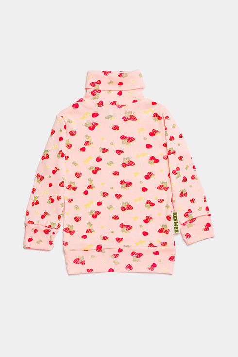 Strawberries High-Neck - Pink