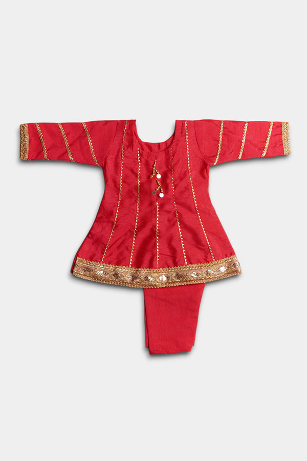 Raw Silk 2 Piece - Pink