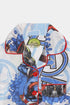 Printed Avengers Nightsuit - White