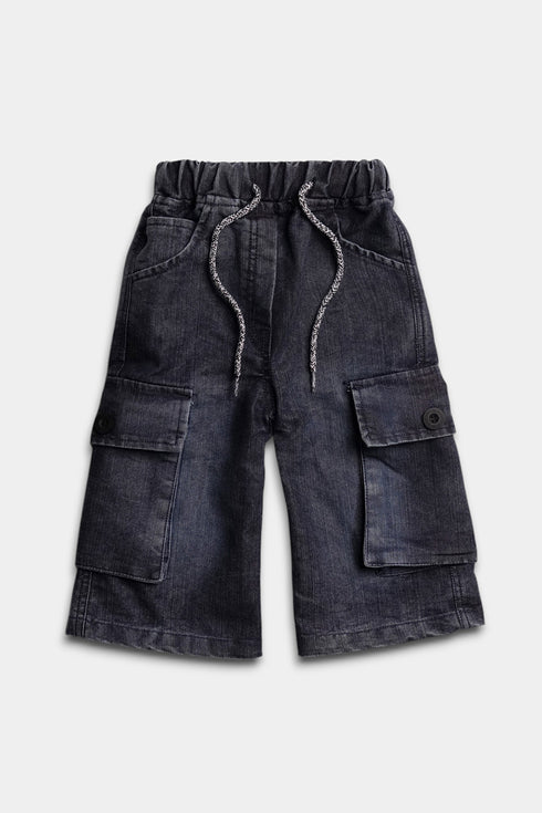 Sequins Cargo Set - Black