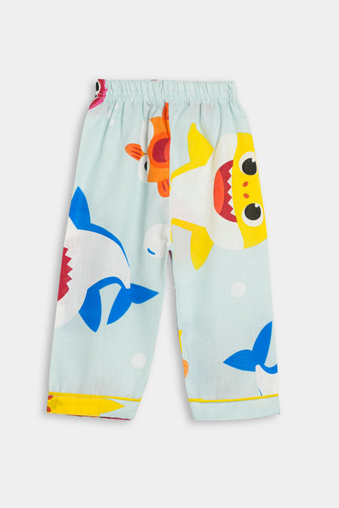 Printed Fishes Party - Blue