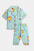 Printed Ironman Nightsuit - Blue