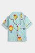 Printed Ironman Nightsuit - Blue
