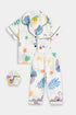 Printed Stitch Pineapple - White