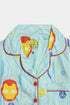 Printed Ironman Nightsuit - Blue