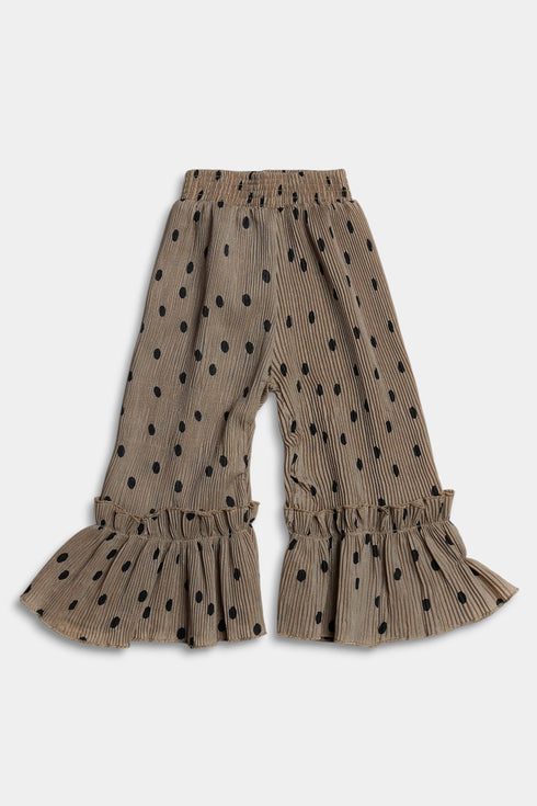 Printed Polka Plazo Set - Skin