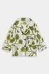 Printed Leaves Nightsuit - White