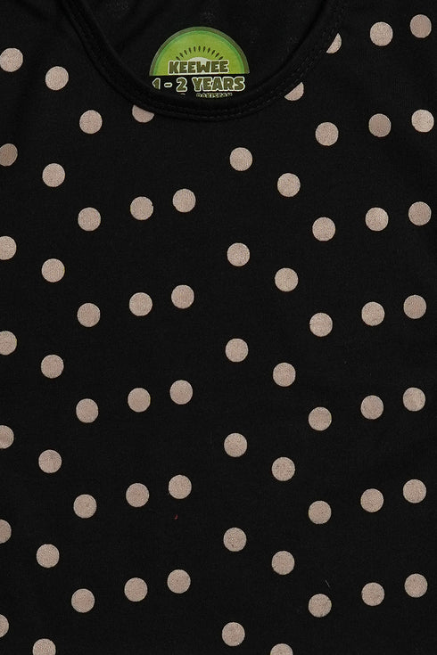 Printed Polka Plazo Set - Skin