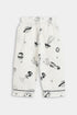 Printed Space Nightsuit - White