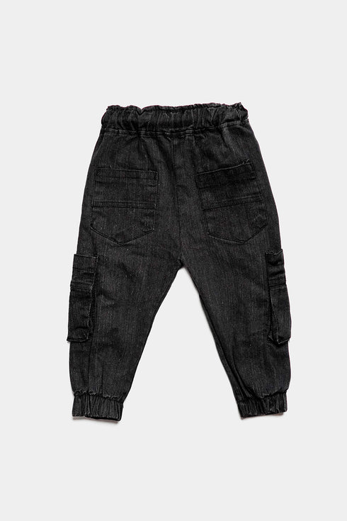Black Cargo Denim