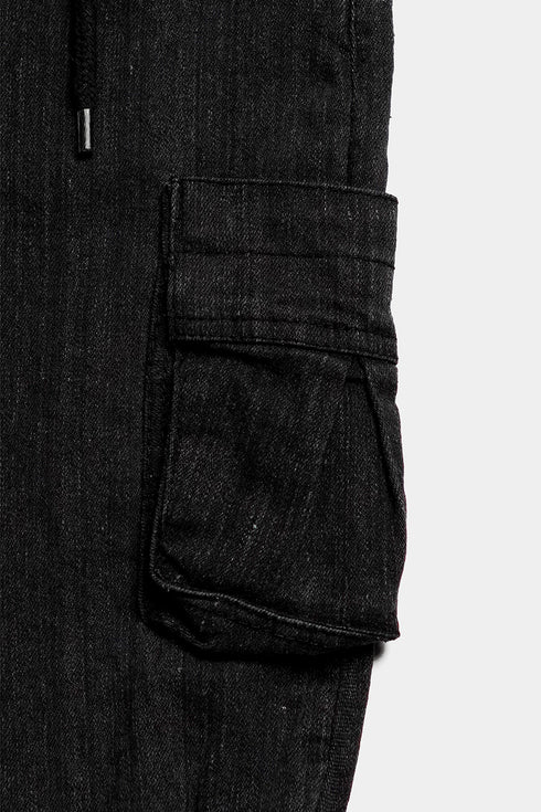 Black Cargo Denim