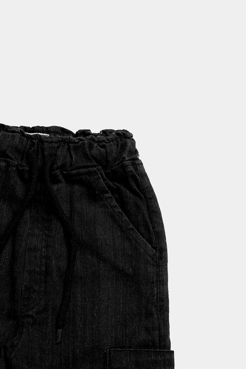 Black Cargo Denim
