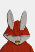 Pullover Bunny Hoodie - Rust