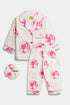 Printed Barbie Nightsuit - White