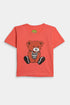 Printed Bear Nightsuit - Pink
