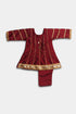 Raw Silk 2 Piece - Maroon
