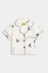 Printed Minnie Heart - White