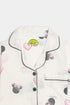 Printed Minnie Heart - White