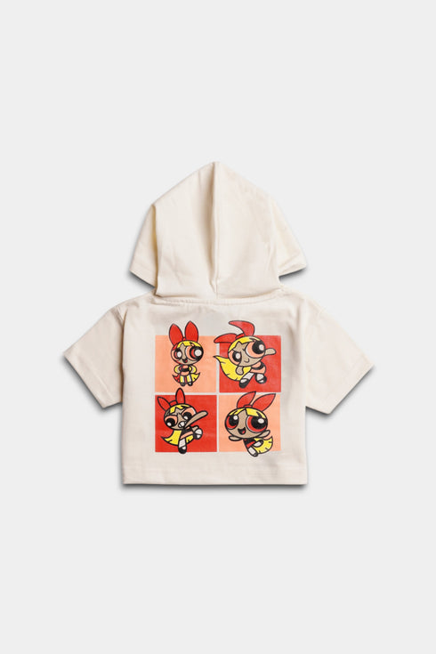 Printed Powerpuff Girls Set - Peach