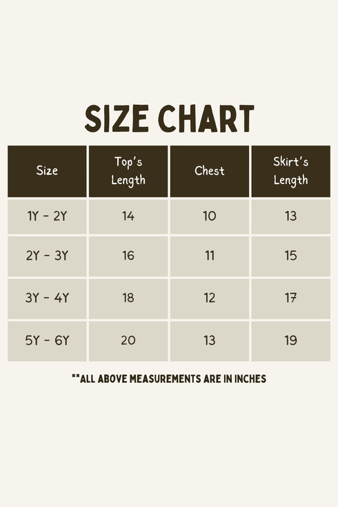 Printed Balloon Skirt Set - White