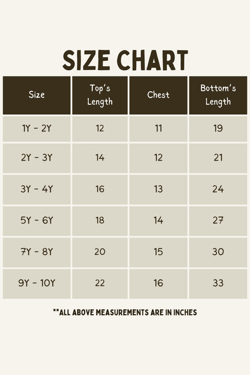 Printed Bear Nightsuit - Rust