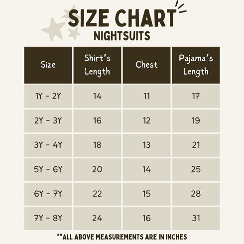 Printed Scribbles Nightsuit - Grey