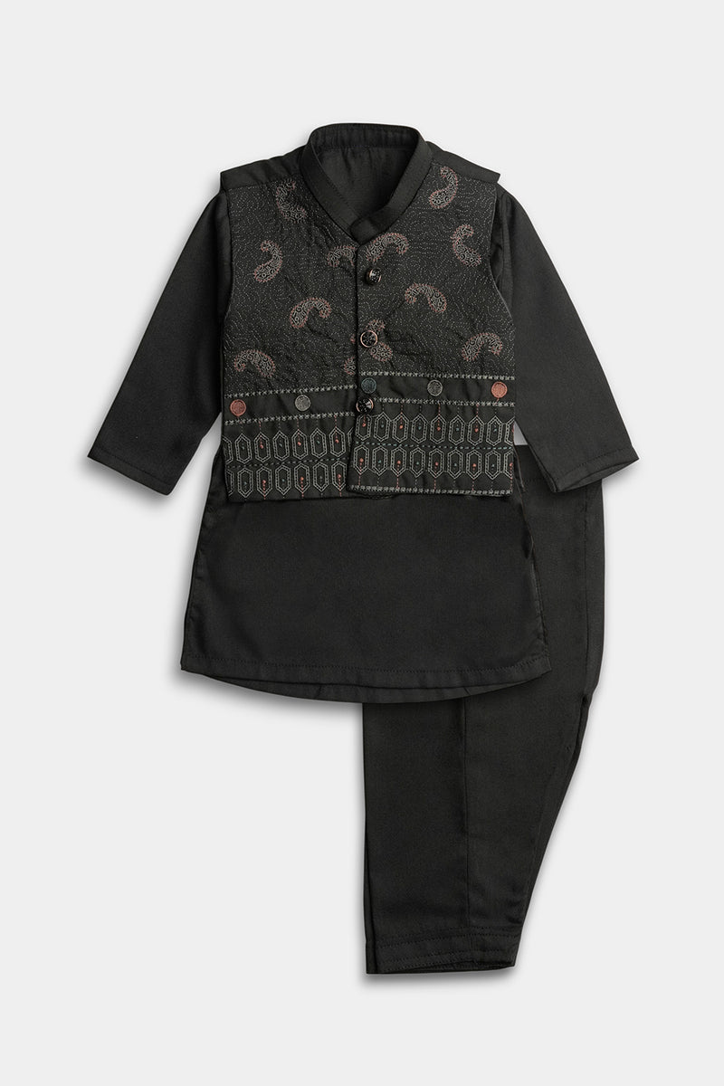 Embroidered Shalwaar kameez - Black – Keewee Clothing