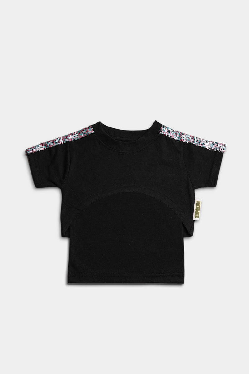 Sequins Cargo Set - Black – Keewee Clothing